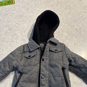 Urban Republic Black and Gray Puffer Jacket - toddler 18M